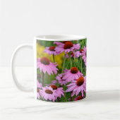 Rosa Echinacea-Garten Kaffeetasse (Links)