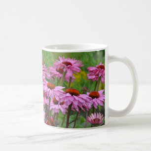 Rosa Echinacea-Garten Kaffeetasse