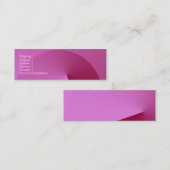 rosa Ecke 2 Geometrische anguläre Visitenkarten Mini Visitenkarte (Vorne/Hinten)