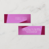 Rosa Ecke Mini Visitenkarte (Vorne/Hinten)
