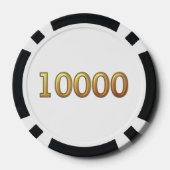 Rosa Edelstahlgold 10K-Poker-Chip Pokerchips (Rückseite)