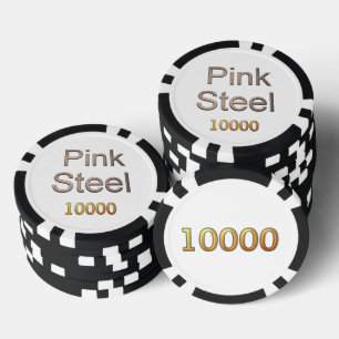 Rosa Edelstahlgold 10K-Poker-Chip Pokerchips