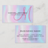 Rosa Edelstahlmetall Visitenkarte (Vorne/Hinten)