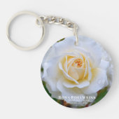 Rosa Edelweiss [Acrylic Keychain] Schlüsselanhänger (Vorderseite)