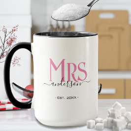 Rosa Ehefrau Bride Frau Wedding Jahrestag Tasse