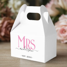 Rosa Ehefrau Bride Mrs. Wedding Brautparty Dessert