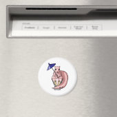 Rosa Eichel Magnet (In Situ (Geschirrspüler))
