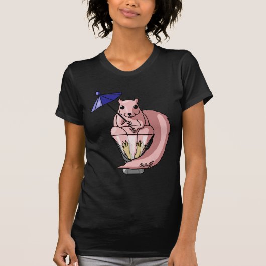 Rosa Eichhörnchen T-Shirt (Vorderseite)