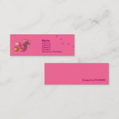 Rosa Eichhörnchen Visitenkarte (Vorne/Hinten)