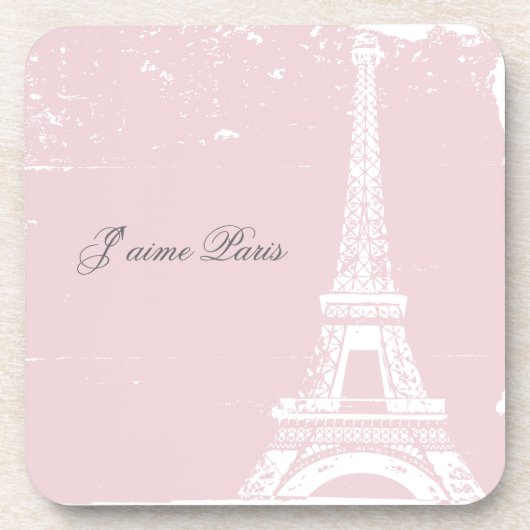 Rosa Eiffelturm Cork Untersetzer (Vorderseite)
