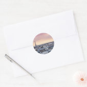 Rosa Eiffelturm Foto Sticker (Umschlag)