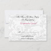 Rosa Eiffelturm Französisch uAwg Standard 3,5 x 5 RSVP Karte (Rückseite)