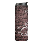 Rosa Eiffelturm Grunge Thermal Tumbler Thermosbecher (Nach links gedreht)