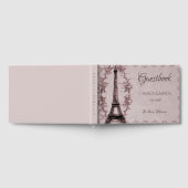 Rosa Eiffelturm Hochzeitstag Gästebuch (Voll)