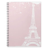 Rosa Eiffelturm Notizblock (Vorderseite)