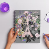 Rosa Eiffelturm Notizblock