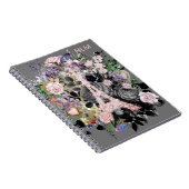 Rosa Eiffelturm Notizblock (Rechte Seite)