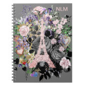 Rosa Eiffelturm Notizblock (Vorderseite)