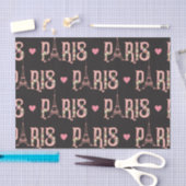 Rosa Eiffelturm Paris Blume Französische Hauptstad Seidenpapier (Handwerk)