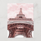 Rosa Eiffelturm-Postkarte Postkarte (Vorderseite)