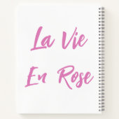 Rosa Eiffelturm SpiralNotebook Notizblock (Rückseite)