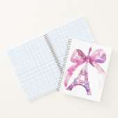 Rosa Eiffelturm SpiralNotebook Notizblock (Innenseite)