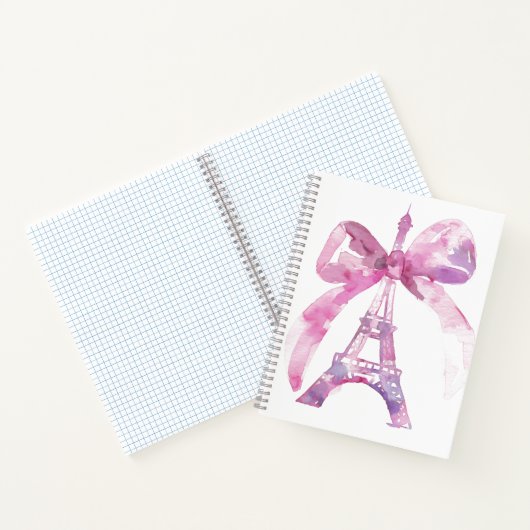 Rosa Eiffelturm SpiralNotebook Notizblock (Innenseite)