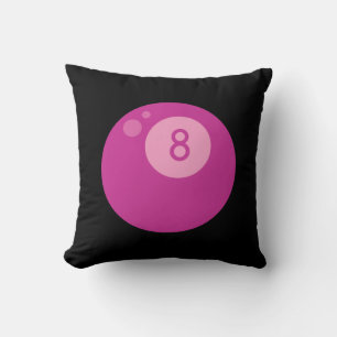 Rosa Eightball Kissen