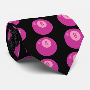 Rosa Eightball Krawatte