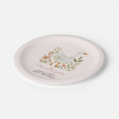 Rosa Ein Albernes Gänse Geburtstag Pappteller (Schrägansicht)