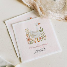 Rosa Ein Albernes Gänse Geburtstag Serviette