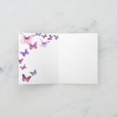 Rosa ein wenig Schmetterlingsschuh innen Einladung (Innenseite)