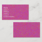 Rosa Eindruck Visitenkarte (Vorne/Hinten)