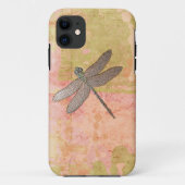 Rosa Eindrücke Dragonfly Case-Mate iPhone Hülle (Rückseite)