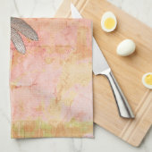 Rosa Eindrücke Dragonfly Geschirrtuch (Viertel Falte)