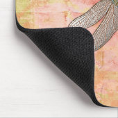 Rosa Eindrücke Dragonfly Mousepad (Ecke)