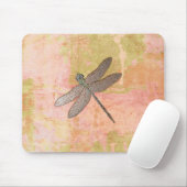 Rosa Eindrücke Dragonfly Mousepad (Mit Mouse)