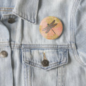 Rosa Eindrücke Libelle Button (Beispiel)