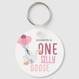Rosa Eine Alberne Gans 1. Geburtstag Schlüsselanhänger