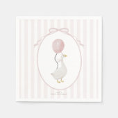 Rosa Eine Alberne Gänse Napkins Serviette (Vorderseite)