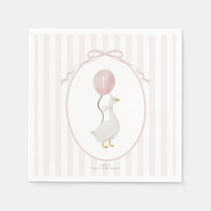 Rosa Eine Alberne Gänse Napkins Serviette