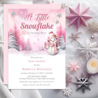 Rosa eine kleine Schneeflocke | Snow Girl Baby Dus
