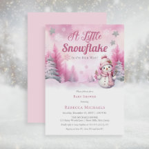 Rosa eine kleine Schneeflocke | Snow Girl Baby Dus