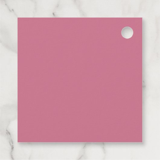 Rosa eine kleine Schneeflocke | Snow Girl Baby Dus Geschenkanhänger (Rückseite)