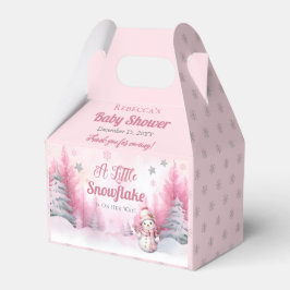Rosa eine kleine Schneeflocke | Snow Girl Baby Dus Geschenkschachtel