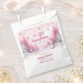 Rosa eine kleine Schneeflocke | Snow Girl Baby Dus Geschenktütchen (Ausgeschnitten)