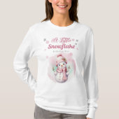Rosa eine kleine Schneeflocke | Snow Girl Baby Dus T-Shirt (Vorderseite)