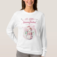 Rosa eine kleine Schneeflocke | Snow Girl Baby Dus