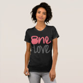 Rosa "eine Liebe " T-Shirt (Vorne ganz)