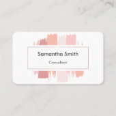 Rosa einfach modern visitenkarte (Rückseite)